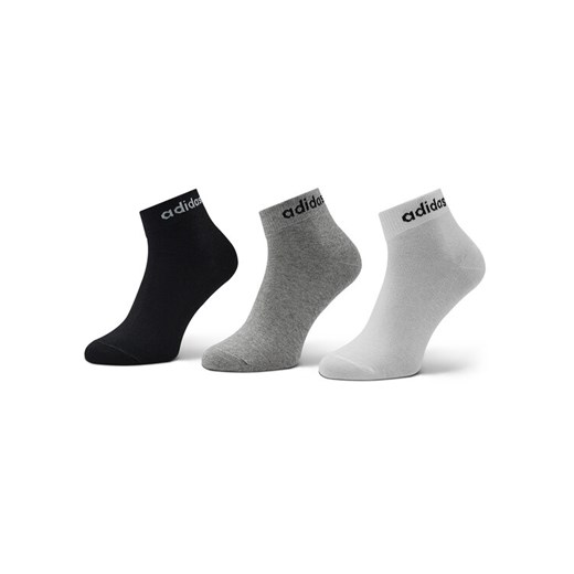 Skarpety Niskie Unisex adidas Think Linear Ankle Socks 3 Pairs IC1306 Szary ze sklepu eobuwie.pl w kategorii Skarpetki męskie - zdjęcie 182060792