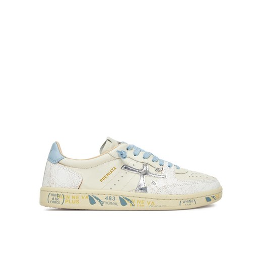 Sneakersy Premiata BSKT CLAYD VAR 6780 Écru ze sklepu eobuwie.pl w kategorii Buty sportowe damskie - zdjęcie 182060851