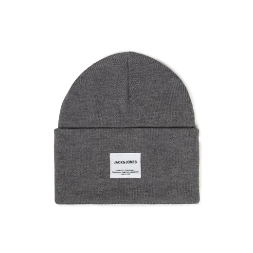 Czapka Jack&Jones Jaclong 12150627 Szary ze sklepu eobuwie.pl w kategorii Czapki zimowe męskie - zdjęcie 182060863