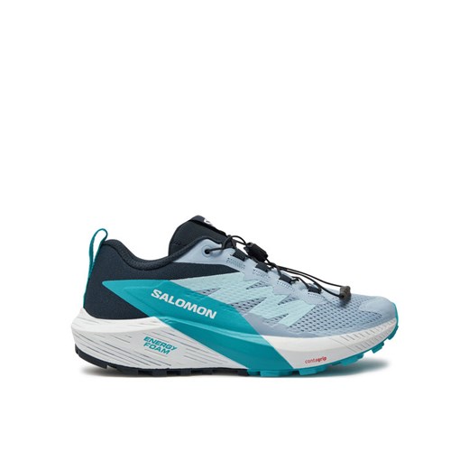 Buty do biegania Salomon Sense Ride 5 L47458900 Niebieski ze sklepu eobuwie.pl w kategorii Buty sportowe damskie - zdjęcie 182060921