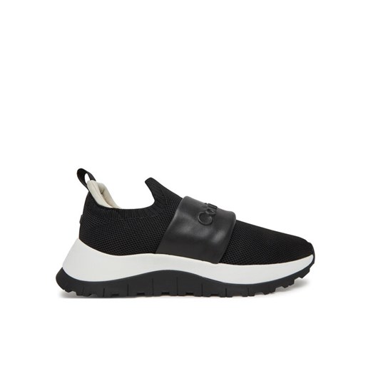 Sneakersy Calvin Klein Runner Slip On - He Nappa HW0HW02415 Czarny ze sklepu eobuwie.pl w kategorii Buty sportowe damskie - zdjęcie 182060924