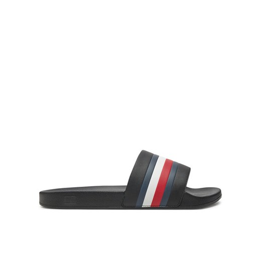 Klapki Tommy Hilfiger FM0FM05233 Czarny ze sklepu eobuwie.pl w kategorii Klapki męskie - zdjęcie 182061040