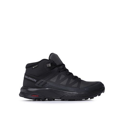 Trekkingi Salomon Outrise Mid Gtx W L47160500 Czarny ze sklepu eobuwie.pl w kategorii Buty trekkingowe damskie - zdjęcie 182061072