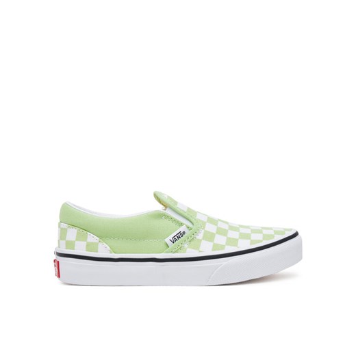Tenisówki Vans Classic Slip-On VN000D0JE2Y1 Zielony ze sklepu eobuwie.pl w kategorii Trampki dziecięce - zdjęcie 182061131