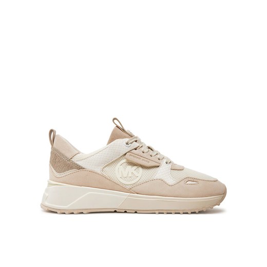 Sneakersy MICHAEL Michael Kors Theo Trainer 43T4THFS3D Écru ze sklepu eobuwie.pl w kategorii Buty sportowe damskie - zdjęcie 182061261