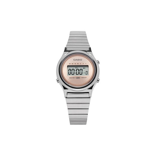 Zegarek Casio LA700WE-4AEF Srebrny ze sklepu eobuwie.pl w kategorii Zegarki - zdjęcie 182061431