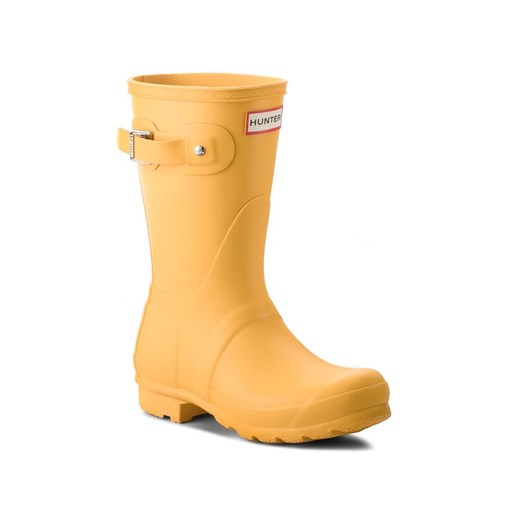 Kalosze Hunter Original Short WFS1000RMA Żółty ze sklepu eobuwie.pl w kategorii Kalosze damskie - zdjęcie 182061603