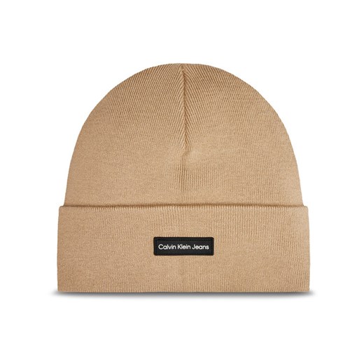 Czapka Calvin Klein Inst Patch K50K512142 Beżowy ze sklepu eobuwie.pl w kategorii Czapki zimowe męskie - zdjęcie 182061641