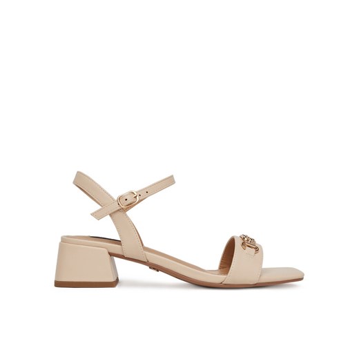 Sandały Nine West R23SS00452 Beżowy ze sklepu eobuwie.pl w kategorii Sandały damskie - zdjęcie 182061733