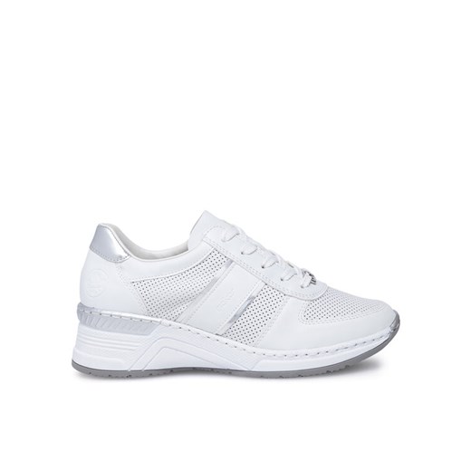 Sneakersy Rieker N4315-80 Biały ze sklepu eobuwie.pl w kategorii Buty sportowe damskie - zdjęcie 182061753