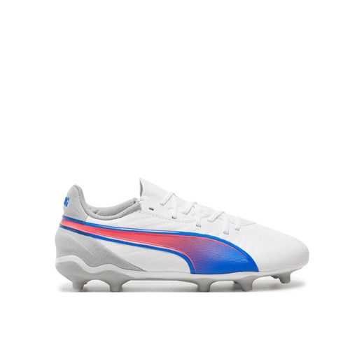 Buty do piłki nożnej Puma KING MATCH FG/AG Jr 108048 Biały ze sklepu eobuwie.pl w kategorii Buty sportowe dziecięce - zdjęcie 182061964