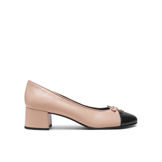 Czółenka Tory Burch Cap-Toe 154515 Różowy ze sklepu eobuwie.pl w kategorii Czółenka - zdjęcie 182062042