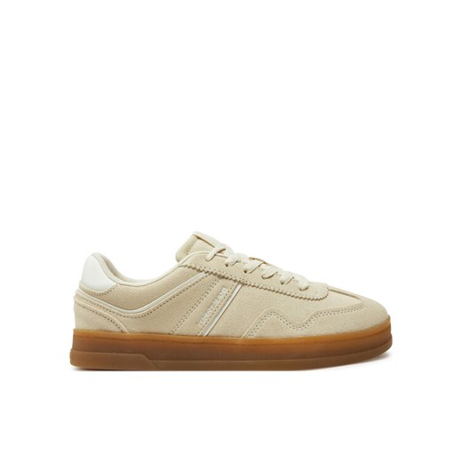 Sneakersy Tommy Jeans The Greenwich Suede EN0EN02696 Écru ze sklepu eobuwie.pl w kategorii Buty sportowe damskie - zdjęcie 182062062