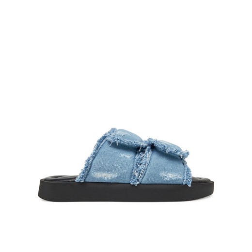Klapki Inuikii Classic Jeans Velcro 70104-143 506 Niebieski ze sklepu eobuwie.pl w kategorii Klapki damskie - zdjęcie 182062153