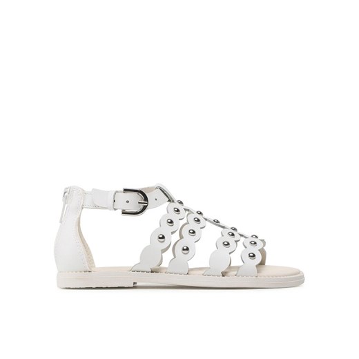 Sandały Geox J Sandal Karly Girl J3535D043BCC1000 S Biały ze sklepu eobuwie.pl w kategorii Sandały dziecięce - zdjęcie 182062162