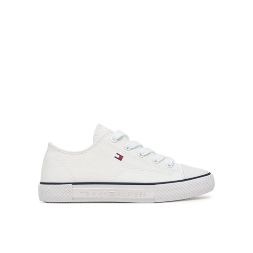 Trampki Tommy Hilfiger T3X9-33846-0890100 Biały ze sklepu eobuwie.pl w kategorii Trampki dziecięce - zdjęcie 182062233