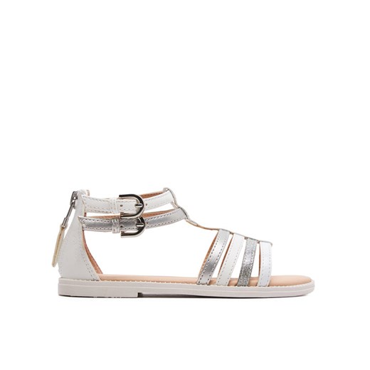 Sandały Geox J Sandal Karly Girl J7235D 054AJ C1Z1N S Biały ze sklepu eobuwie.pl w kategorii Sandały dziecięce - zdjęcie 182062382