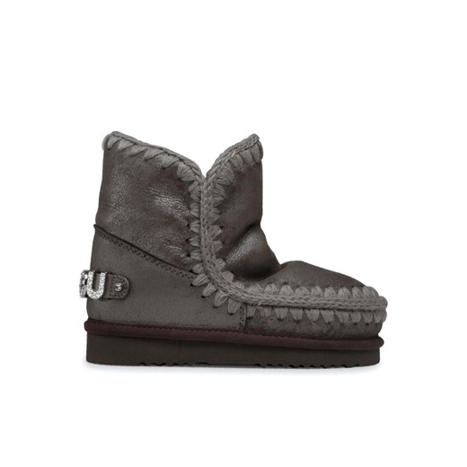 Śniegowce Mou Eskimo 18 With Rhinestones Logo Srebrny ze sklepu eobuwie.pl w kategorii Śniegowce damskie - zdjęcie 182062393