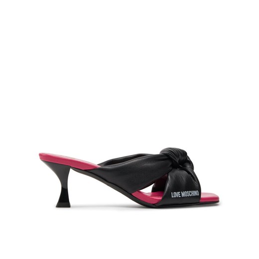 Klapki LOVE MOSCHINO JA28365G0IIE0000 Czarny ze sklepu eobuwie.pl w kategorii Klapki damskie - zdjęcie 182062730