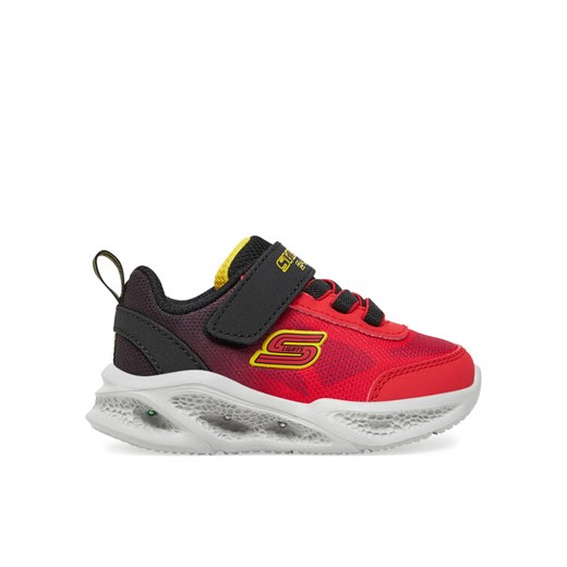 Sneakersy Skechers S-Lights Meteor-Lights - Krendox 401495N/RDBK Czerwony ze sklepu eobuwie.pl w kategorii Buty sportowe dziecięce - zdjęcie 182062741