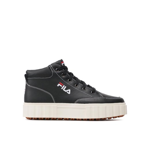 Sneakersy Fila Sandblast Mid Wmn FFW0187.80010 Czarny ze sklepu eobuwie.pl w kategorii Trampki damskie - zdjęcie 182062893
