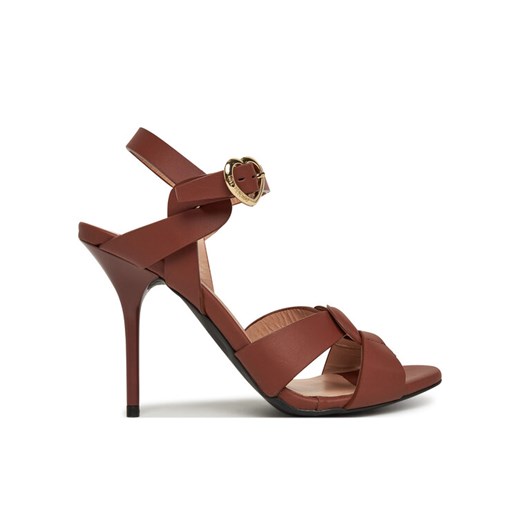 Sandały LOVE MOSCHINO JA16069G1MIA0201 Brązowy ze sklepu eobuwie.pl w kategorii Sandały damskie - zdjęcie 182062930