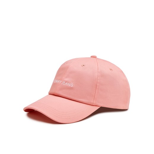 Czapka z daszkiem Tommy Jeans Linear Logo AW0AW15845 Różowy ze sklepu eobuwie.pl w kategorii Czapki z daszkiem damskie - zdjęcie 182063073