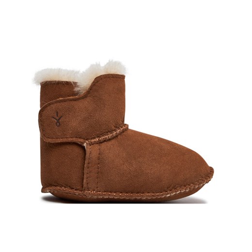 Śniegowce EMU Australia Baby Bootie B10310 Brązowy ze sklepu eobuwie.pl w kategorii Buciki niemowlęce - zdjęcie 182063104