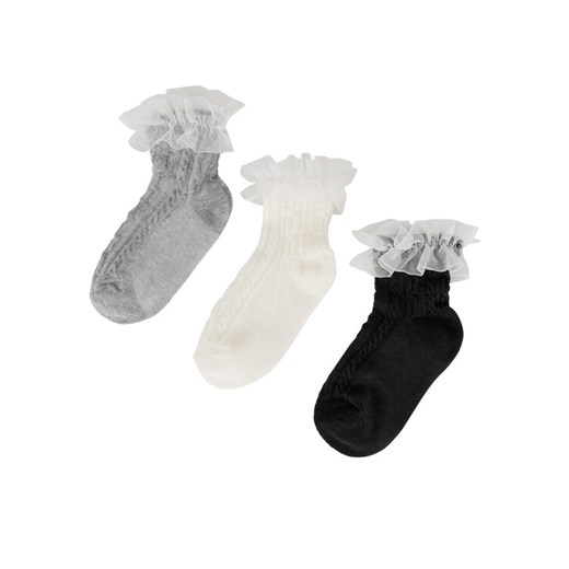 Skarpety JENNY 7KB-004-SS25 (3-pack) Biały ze sklepu eobuwie.pl w kategorii Skarpetki dziecięce - zdjęcie 182063134