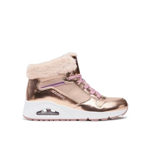 Sneakersy Skechers Uno Cozy On Air 310518L/RSGD Złoty ze sklepu eobuwie.pl w kategorii Buty sportowe dziecięce - zdjęcie 182063144