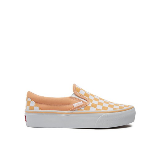 Tenisówki Vans Classic Slip On Platform VN00018EAAS1 Beżowy ze sklepu eobuwie.pl w kategorii Trampki damskie - zdjęcie 182063404