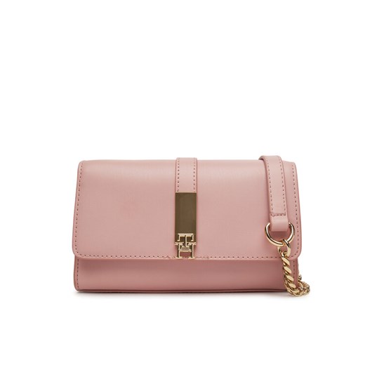 Torebka Tommy Hilfiger Th Heritage Mini Crossover Chain AW0AW17222 Różowy ze sklepu eobuwie.pl w kategorii Kopertówki - zdjęcie 182063421