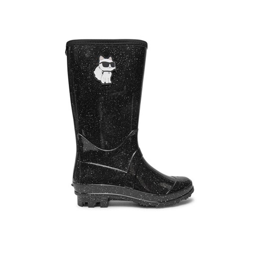 Kalosze Karl Lagerfeld Kids Z30311 M Czarny ze sklepu eobuwie.pl w kategorii Kalosze dziecięce - zdjęcie 182063524