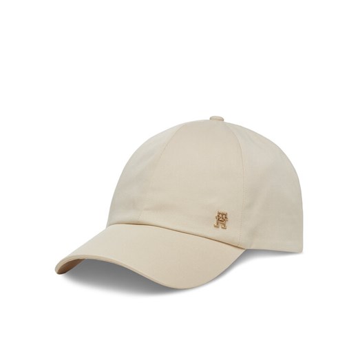 Czapka z daszkiem Tommy Hilfiger Elevated Chic Soft Cap AW0AW17138 Écru ze sklepu eobuwie.pl w kategorii Czapki z daszkiem damskie - zdjęcie 182063691