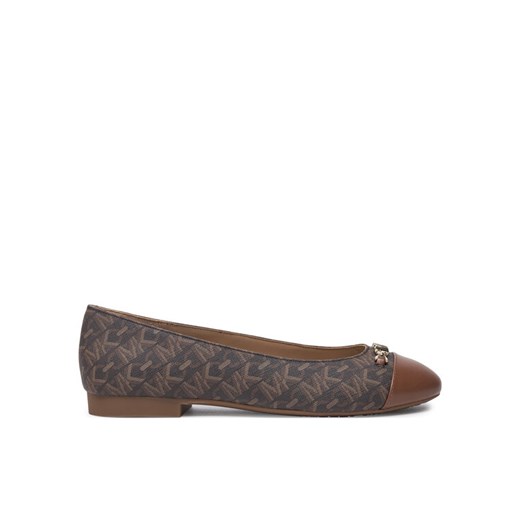 Baleriny MICHAEL Michael Kors Rebecca Flex Empire Monogram 40F4RBFP1B Brązowy ze sklepu eobuwie.pl w kategorii Balerinki - zdjęcie 182063791