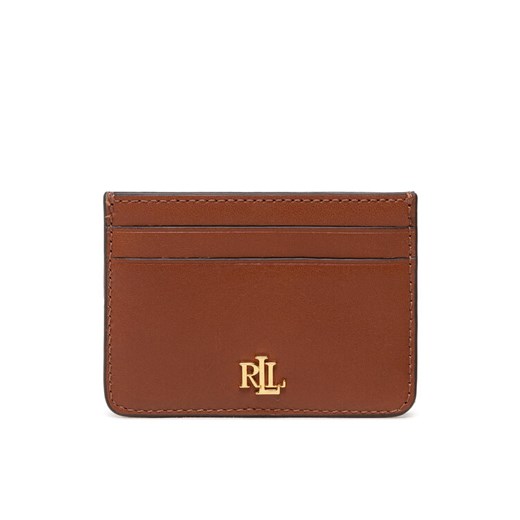 Etui na karty kredytowe Lauren Ralph Lauren Slim Card 432876732002 Brązowy ze sklepu eobuwie.pl w kategorii Etui - zdjęcie 182063822