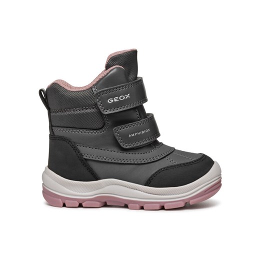 Śniegowce Geox B Flanfil Girl B Abx B463WD 050FU C9A8F S Szary ze sklepu eobuwie.pl w kategorii Buty zimowe dziecięce - zdjęcie 182063871