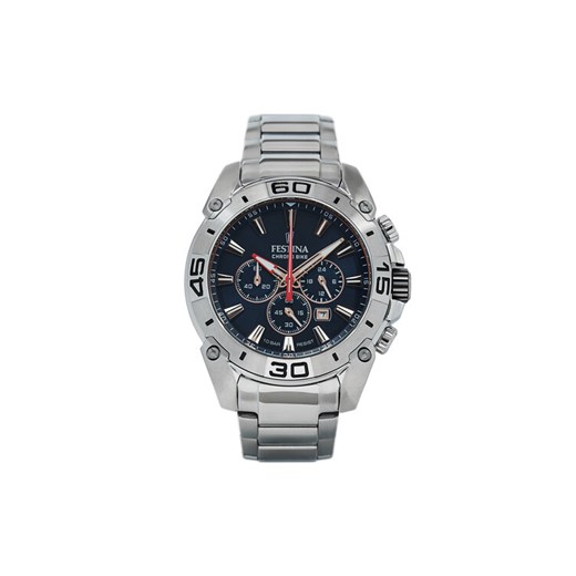 Zegarek Festina Chrono Bike '21 20543/4 Srebrny ze sklepu eobuwie.pl w kategorii Zegarki - zdjęcie 182063880
