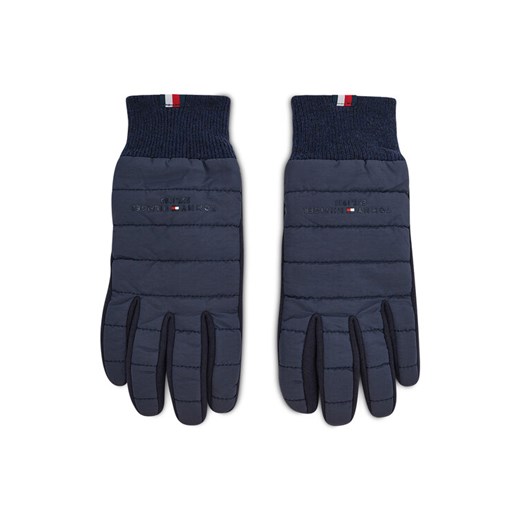 Rękawiczki Męskie Tommy Hilfiger Th Established Mix Nylon Gloves AM0AM07884 Granatowy ze sklepu eobuwie.pl w kategorii Rękawiczki męskie - zdjęcie 182063921