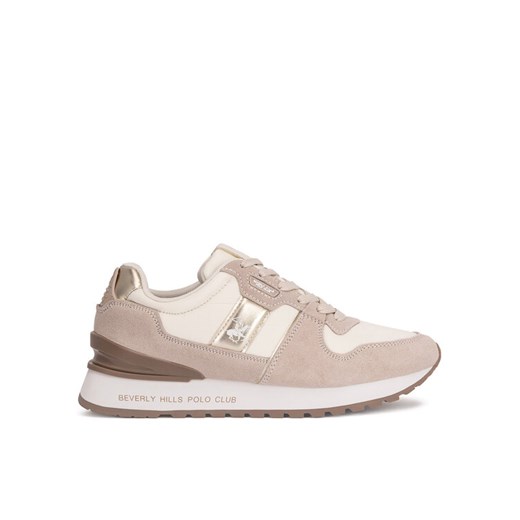 Sneakersy Beverly Hills Polo Club W-3C098-2A324 Beżowy ze sklepu eobuwie.pl w kategorii Buty sportowe damskie - zdjęcie 182063993