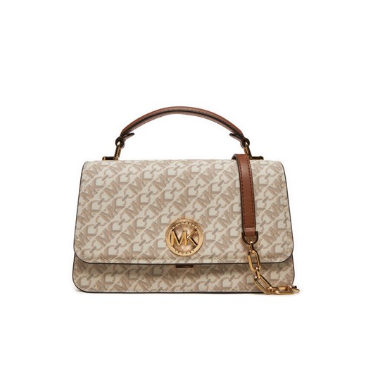 Torebka MICHAEL Michael Kors Delancey 30T4GD8S6B Beżowy ze sklepu eobuwie.pl w kategorii Torebki damskie - zdjęcie 182064000