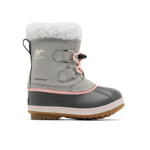 Śniegowce Sorel Yoot Pac™ Nylon Wp 2114112081 Szary ze sklepu eobuwie.pl w kategorii Buty zimowe dziecięce - zdjęcie 182064160