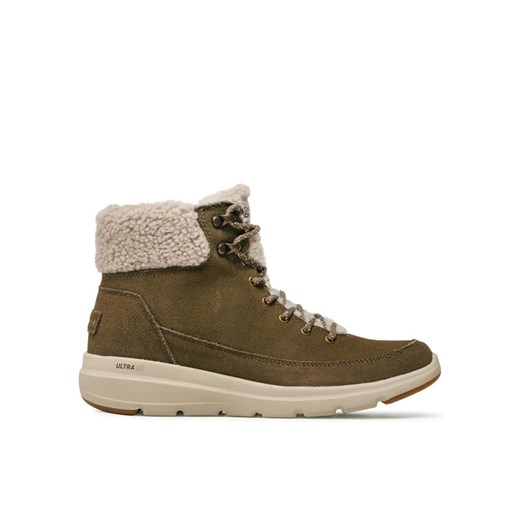 Botki Skechers Glacial Ultra 16677/OLV Zielony ze sklepu eobuwie.pl w kategorii Śniegowce damskie - zdjęcie 182064184