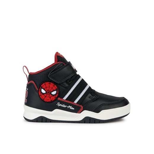 Sneakersy Geox SPIDER-MAN J Perth Boy J367RD 05411 C0048 S Czarny ze sklepu eobuwie.pl w kategorii Półbuty dziecięce - zdjęcie 182064211