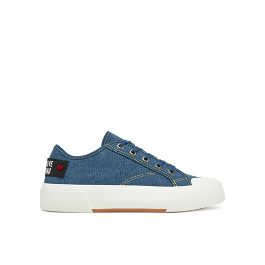 Trampki LOVE MOSCHINO JA15012G1MJO5700 Niebieski ze sklepu eobuwie.pl w kategorii Trampki damskie - zdjęcie 182064220