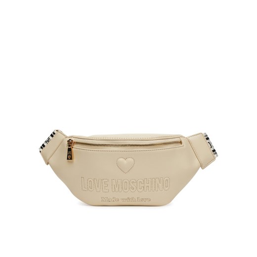 Saszetka nerka LOVE MOSCHINO JC4223PP0MKF0110 Écru ze sklepu eobuwie.pl w kategorii Nerki - zdjęcie 182064321