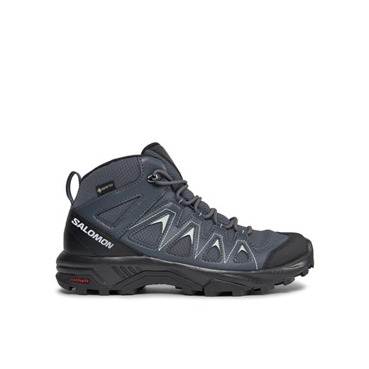 Trekkingi Salomon X Braze Mid GORE-TEX L47181100 Czarny ze sklepu eobuwie.pl w kategorii Buty trekkingowe damskie - zdjęcie 182064544
