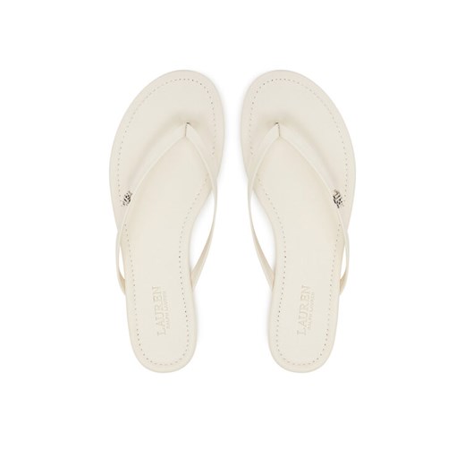 Japonki LAUREN RALPH LAUREN Raquel 802953931009 Biały ze sklepu eobuwie.pl w kategorii Klapki damskie - zdjęcie 182064601