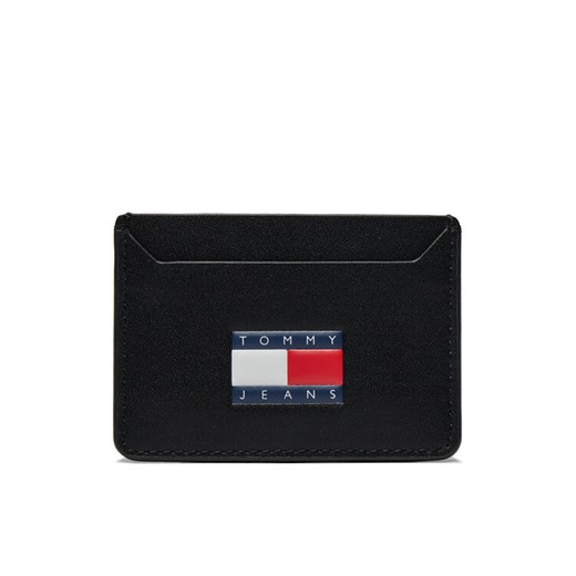 Etui na karty kredytowe Tommy Jeans Tjm Heritage Leather Cc Holder AM0AM12085 Czarny ze sklepu eobuwie.pl w kategorii Etui - zdjęcie 182064614