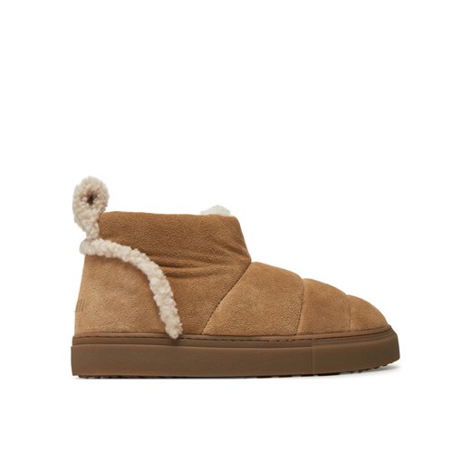 Śniegowce Inuikii Shearling Slipin 75202-010 Beżowy ze sklepu eobuwie.pl w kategorii Śniegowce damskie - zdjęcie 182064784